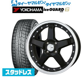 [4/24～26]割引クーポン配布ライズ/ロッキー ガソリン車対応新品 スタッドレスタイヤ ホイール4本セットBADX ロクサーニ グラスターファイブ16インチ 6.0Jヨコハマ アイスガード IG60195/65R16