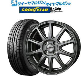 [4/24～26]割引クーポン配布新品 サマータイヤ ホイール4本セットBADX ロクサーニスポーツ SP1014インチ 4.5Jグッドイヤー エフィシエント グリップ エコ EG01155/65R14