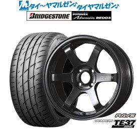 [4/24～26]割引クーポン配布新品 サマータイヤ ホイール4本セットレイズ ボルクレーシング TE37 SONIC(ソニック)16インチ 5.5Jブリヂストン POTENZA ポテンザ アドレナリン RE004165/45R16