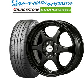 [4/24～26]割引クーポン配布新品 サマータイヤ ホイール4本セット5ZIGEN ゴジゲン プロレーサー キャノンボール15インチ 6.0Jブリヂストン ECOPIA エコピア NH200C175/55R15