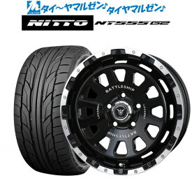 [4/20]割引クーポン配布新品 サマータイヤ ホイール4本セットBADX ロクサーニ バトルシップ NEO(ネオ)17インチ 7.5JNITTO NT555 G2 235/45R17