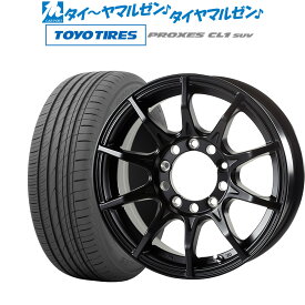 [4/1]P5倍+最大100%ポイントバック！★要エントリー新品 サマータイヤ ホイール4本セット5ZIGEN ゴジゲン ブラックマン ジーアイ16インチ 5.5Jトーヨータイヤ プロクセス PROXES CL1 SUV 175/80R16