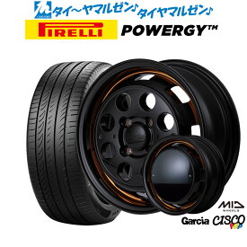 [6/4～10]割引クーポン配布新品 サマータイヤ ホイール4本セットMID ガルシア シスコ POP15インチ 4.5Jピレリ POWERGY (パワジー)165/55R15