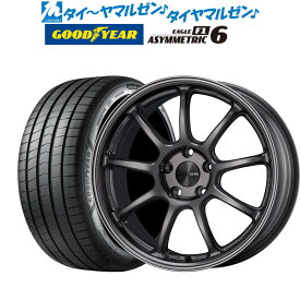 [6/4～10]割引クーポン配布新品 サマータイヤ ホイール4本セットエンケイ PF0917インチ 7.0Jグッドイヤー イーグル F1 アシメトリック6205/40R17