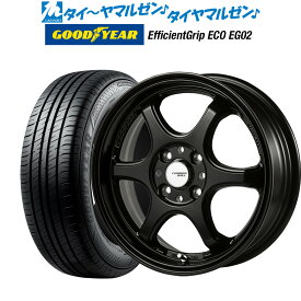 [4/24～26]割引クーポン配布新品 サマータイヤ ホイール4本セット5ZIGEN ゴジゲン プロレーサー キャノンボール16インチ 6.0Jグッドイヤー エフィシエント グリップ エコ EG02195/60R16