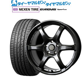 [6/1]P5倍+最大100%ポイントバック！★要エントリー新品 サマータイヤ ホイール4本セットホットスタッフ クロススピード ハイパーエディション RS618インチ 7.5JNEXEN ネクセン ロードストーン ユーロビズ Sport 04225/45R18