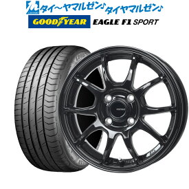 [6/4～10]割引クーポン配布新品 サマータイヤ ホイール4本セットホットスタッフ G.speed G-0616インチ 6.0Jグッドイヤー イーグル F1 SPORT195/50R16