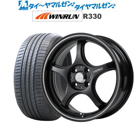 [6/4～10]割引クーポン配布新品 サマータイヤ ホイール4本セット5ZIGEN ゴジゲン プロレーサー FN01R-C STV17インチ 7.0JWINRUN ウインラン R330215/45R17