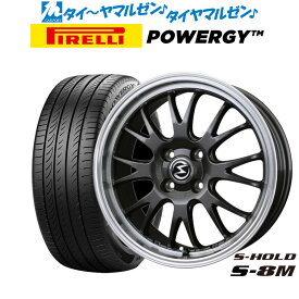 [6/4～10]割引クーポン配布新品 サマータイヤ ホイール4本セットBADX エスホールド S-8M15インチ 4.5Jピレリ POWERGY (パワジー)165/55R15