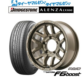 [8/4〜10]割引クーポン配布新品 サマータイヤ ホイール4本セットレイズ チームデイトナ F6ブースト for JIMNY/JIMNY SIERRA16インチ 6.0Jブリヂストン ALENZA アレンザ LX100175/80R16