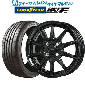 [6/4～10]割引クーポン配布新品 サマータイヤ ホイール4本セットホットスタッフ G.speed G-0515インチ 4.5Jグッドイヤー イーグル RV-F(RVF)165/55R15