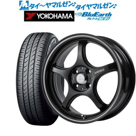 [4/24～26]割引クーポン配布新品 サマータイヤ ホイール4本セット5ZIGEN ゴジゲン プロレーサー FN01R-C STV14インチ 5.0Jヨコハマ BluEarth ブルーアース (AE-01)155/65R14