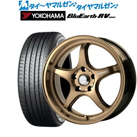 [6/4～10]割引クーポン配布新品 サマータイヤ ホイール4本セット5ZIGEN ゴジゲン プロレーサー FN01R-C STV17インチ 7.0Jヨコハマ BluEarth ブルーアース RV03(RV-03)215/55R17