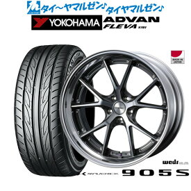 [6/4～10]割引クーポン配布新品 サマータイヤ ホイール4本セットウェッズ マーベリック 905S19インチ 8.0Jヨコハマ ADVAN アドバン フレバ V701225/40R19