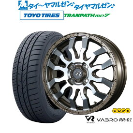 [6/1]P5倍+最大100%ポイントバック！★要エントリー新品 サマータイヤ ホイール4本セットトピー ヴァブロ RR-0115インチ 4.5Jトーヨータイヤ トランパス mp7 165/60R15