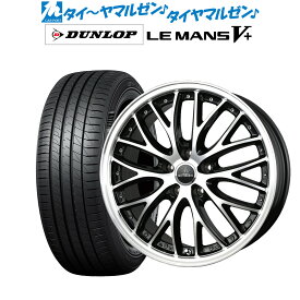 [6/1]P5倍+最大100%ポイントバック！★要エントリー新品 サマータイヤ ホイール4本セットBADX ロクサーニ マルチフォルケッタ MS318インチ 7.5Jダンロップ LEMANS ルマン V+ (ファイブプラス)215/40R18