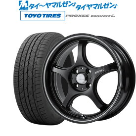 [6/4～10]割引クーポン配布新品 サマータイヤ ホイール4本セット5ZIGEN ゴジゲン プロレーサー FN01R-C STV17インチ 7.0Jトーヨータイヤ プロクセス PROXES Comfort 2s (コンフォート 2s)205/50R17