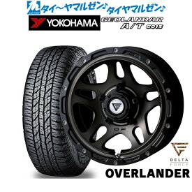 [マラソン期間]割引クーポン配布新品 オフロードタイヤ ホイール4本セットFORCE デルタフォース OVERLANDER(オーバーランダー)16インチ 6.0Jヨコハマ GEOLANDAR ジオランダー AT(G015)205/80R16