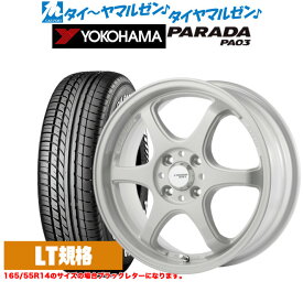 [4/24～26]割引クーポン配布新品 サマータイヤ ホイール4本セット5ZIGEN ゴジゲン プロレーサー キャノンボール15インチ 6.0Jヨコハマ PARADA パラダ PA03215/70R15