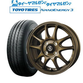 [6/4～10]割引クーポン配布新品 サマータイヤ ホイール4本セットBADX エスホールド S-5V14インチ 4.5Jトーヨータイヤ NANOENERGY ナノエナジー 3 155/65R14