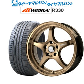 [4/24～26]割引クーポン配布新品 サマータイヤ ホイール4本セット5ZIGEN ゴジゲン プロレーサー FN01R-C STV17インチ 7.0JWINRUN ウインラン R330225/45R17