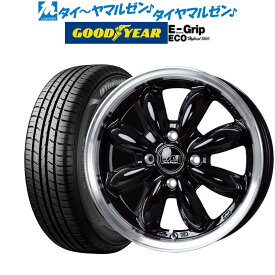 [4/20]割引クーポン配布新品 サマータイヤ ホイール4本セットホットスタッフ ララパーム カップ214インチ 4.5Jグッドイヤー エフィシエント グリップ エコ EG01155/65R14