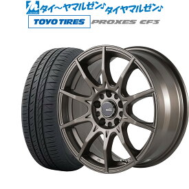 [4/1]P5倍+最大100%ポイントバック！★要エントリー新品 サマータイヤ ホイール4本セット5ZIGEN ゴジゲン ブラックマン ジーアイ17インチ 7.0Jトーヨータイヤ プロクセス PROXES CF3195/45R17