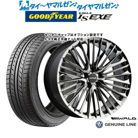 [4/24～26]割引クーポン配布新品 サマータイヤ ホイール4本セットWALD ヴァルド ジェニュインライン F-001(トヨタ/レクサス専用)20インチ 8.5Jグッドイヤー イーグル LS EXE（エルエス エグゼ）245/35R20