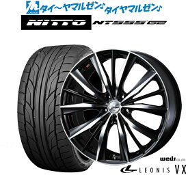 [6/4～10]割引クーポン配布新品 サマータイヤ ホイール4本セットウェッズ レオニス VX18インチ 7.0JNITTO NT555 G2 215/40R18