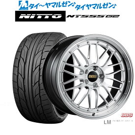 [5/23～26]割引クーポン配布新品 サマータイヤ ホイール4本セットBBS JAPAN LM19インチ 8.5JNITTO NT555 G2 215/35R19