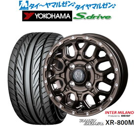 [6/1]P5倍+最大100%ポイントバック！★要エントリー新品 サマータイヤ ホイール4本セットインターミラノ マッドバーン XR-800M14インチ 4.5Jヨコハマ DNA S.drive ドライブ (ES03/ES03N)165/55R14