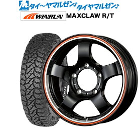 [6/4～10]割引クーポン配布新品 サマータイヤ ホイール4本セットコーセイ JB LANDER16インチ 5.5JWINRUN ウインラン MAXCLAW R/T(ホワイトレター)185/85R16