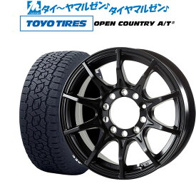 [4/1]P5倍+最大100%ポイントバック！★要エントリー新品 サマータイヤ ホイール4本セット5ZIGEN ゴジゲン ブラックマン ジーアイ16インチ 5.5Jトーヨータイヤ オープンカントリー A/T III (AT3)(ホワイトレター) 175/80R16