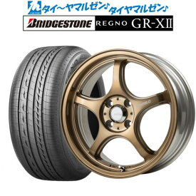 [4/24～26]割引クーポン配布新品 サマータイヤ ホイール4本セット5ZIGEN ゴジゲン プロレーサー FN01R-C STV15インチ 5.5Jブリヂストン REGNO レグノ GR-XII(GR-X2)195/60R15