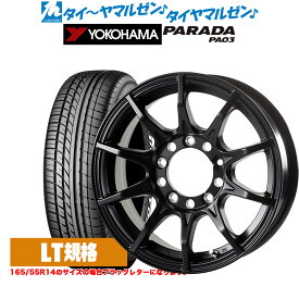 [4/24～26]割引クーポン配布新品 サマータイヤ ホイール4本セット5ZIGEN ゴジゲン ブラックマン ジーアイ17インチ 6.5Jヨコハマ PARADA パラダ PA03215/60R17