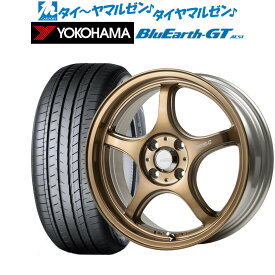 [6/4～10]割引クーポン配布新品 サマータイヤ ホイール4本セット5ZIGEN ゴジゲン プロレーサー FN01R-C STV17インチ 7.0Jヨコハマ BluEarth ブルーアース GT (AE51) 205/50R17