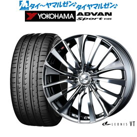 [6/4～10]割引クーポン配布新品 サマータイヤ ホイール4本セットウェッズ レオニス VT19インチ 8.0Jヨコハマ ADVAN アドバン Sport (V105)225/45R19