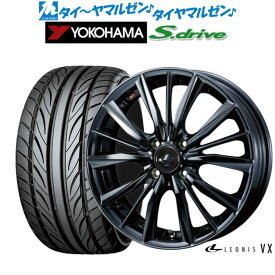 [5/18]ストアポイント3倍!!新品 サマータイヤ ホイール4本セットウェッズ レオニス VX16インチ 5.0Jヨコハマ DNA S.drive ドライブ (ES03/ES03N)165/45R16