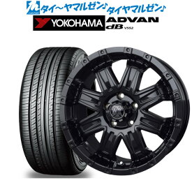 [5/18]ストアポイント3倍!!新品 サマータイヤ ホイール4本セットBADX ロックケリー ROCK KELLY MX-II16インチ 7.0Jヨコハマ ADVAN アドバン dB(V552)215/55R16