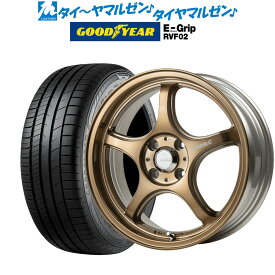 [6/4～10]割引クーポン配布新品 サマータイヤ ホイール4本セット5ZIGEN ゴジゲン プロレーサー FN01R-C STV17インチ 7.0Jグッドイヤー エフィシエント グリップ RVF02205/55R17