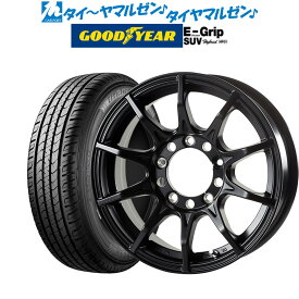 [3/20～26]割引クーポン配布新品 サマータイヤ ホイール4本セット5ZIGEN ゴジゲン ブラックマン ジーアイ16インチ 5.5Jグッドイヤー エフィシエント グリップ SUV HP01175/80R16