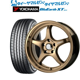 [6/4～10]割引クーポン配布新品 サマータイヤ ホイール4本セット5ZIGEN ゴジゲン プロレーサー FN01R-C STV17インチ 7.0Jヨコハマ BluEarth ブルーアース XT (AE61)225/55R17