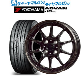 [6/1]P5倍+最大100%ポイントバック！★要エントリー新品 サマータイヤ ホイール4本セットホットスタッフ G.speed P-0715インチ 5.5Jヨコハマ ADVAN アドバン dB(V552)195/60R15