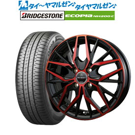 [6/4～10]割引クーポン配布新品 サマータイヤ ホイール4本セットBADX ロクサーニ マルチフォルケッタ TR515インチ 4.5Jブリヂストン ECOPIA エコピア NH200C165/65R15