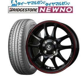 [4/24～26]割引クーポン配布新品 サマータイヤ ホイール4本セットBADX エスホールド S-5V14インチ 4.5Jブリヂストン NEWNO ニューノ155/65R14