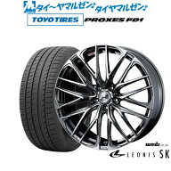 [マラソン期間]割引クーポン配布新品 サマータイヤ ホイール4本セットウェッズ レオニス SK19インチ 8.0J…