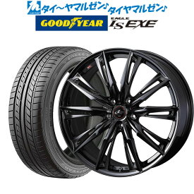 [4/24～26]割引クーポン配布新品 サマータイヤ ホイール4本セットウェッズ レオニス GX BLACK METAL EDITION18インチ 7.0Jグッドイヤー イーグル LS EXE（エルエス エグゼ）215/45R18