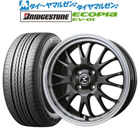 [6/4～10]割引クーポン配布新品 サマータイヤ ホイール4本セットBADX エスホールド S-8M15インチ 5.5Jブリヂストン ECOPIA エコピア EV-01185/65R15