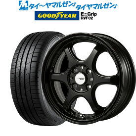 [4/24～26]割引クーポン配布新品 サマータイヤ ホイール4本セット5ZIGEN ゴジゲン プロレーサー キャノンボール15インチ 5.0Jグッドイヤー エフィシエント グリップ RVF02165/60R15