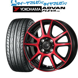 [6/1]P5倍+最大100%ポイントバック！★要エントリー新品 サマータイヤ ホイール4本セットトピー セレブロ PFX15インチ 4.5Jヨコハマ ADVAN アドバン フレバ V701165/55R15